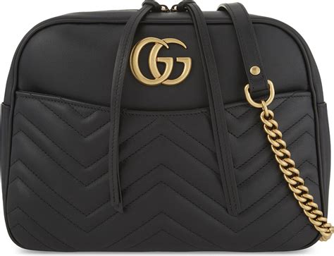 gucci gg marmont quilted leather zip pouch bag|gucci marmont suede bag.